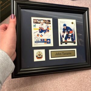 John Tavares framed card and pin set